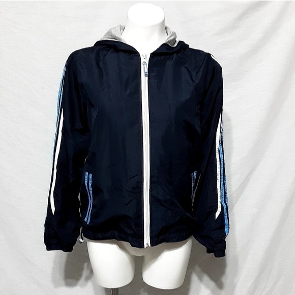 Vintage Oleg Cassini Sport Women's Small Hoodie Track Jacket Zipped Up Athletic - Picture 1 of 8
